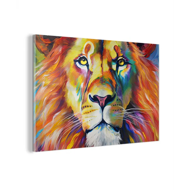 Leeuw - Olieverf - Kunst - Dieren plexiglas 5mm klein -z3d