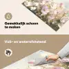 Bloemenveld - Lichte tinten - Geschilderd Inductie beschemer met haakjes klein -ky-schoon-nl