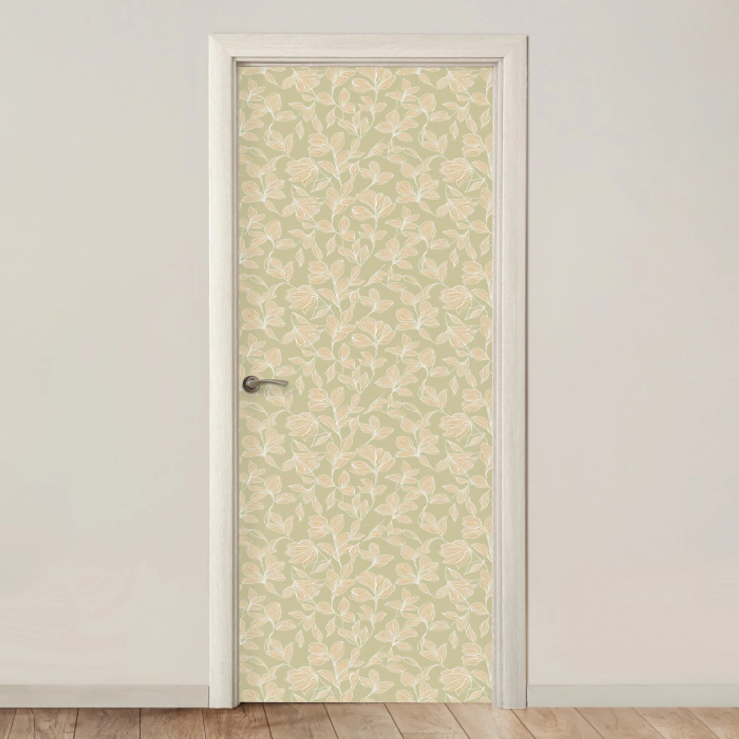 Organisch - Subtiel - Groen deurposter klein 289 -3d_beige