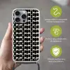 Modern - Patroon - Zwart Hoesje iPhone 16 Pro Max met koord klein 804 -sfeer2_NL