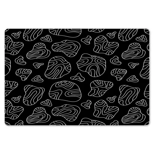 Lijnen - Wit - Zwart Placemat vinyl groot 368 -zzsfeer1_Kitchenyeah-website