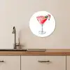 Cocktail - Drank - Winter - Kunst KitchenYeah - Keuken - Wandcirkel Forex klein -sfeer3