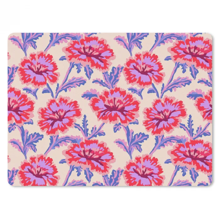 Bloemen - Patroon - Meerkleurig muismat rubber klein 262 -3d