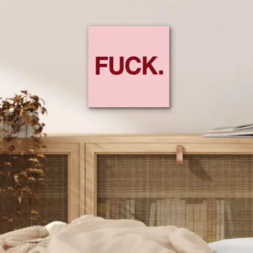 Statement - Krachtig - Roze aluminium wit klein -sfeer3