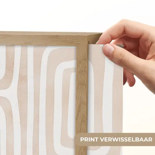 Decoratief - Labyrint - Beige Light Box met batterij (Wandlamp) middel -USP_websiteprintNL