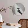 Lichtinval - Wijn - Rood - Glas Akoestische PET Vilt - Rond klein -sfeer3