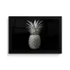 Ananas - Gedetailleerd - Bladeren fotolijst zwart zonder passe partout klein -3d