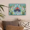 Vlinder - Sierlijk - Bloemen - Bladeren canvas 2cm klein -sfeer1