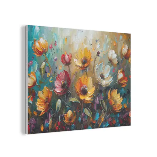 Watercolor - Bloemen - Kunst - Modern PET vilt klein -3d