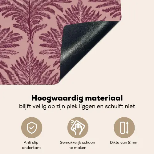 Varen - Patroon - Paars Inductie beschemer met haakjes klein 777 -ky-onderkant-nl