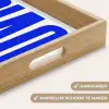 Ciao - Hoofdletters - Blauw - Minimalistisch Dienblad Rechthoek middel -USP_HandgreepNL