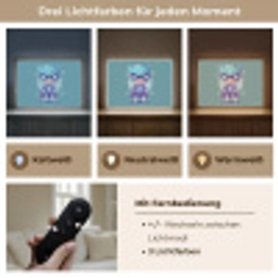 Superheld - Blauw - Jongens Light Box met batterij (Wandlamp) middel -USP_lichtkleurDE