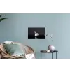 Knoflook - Zwart - Wit Muursticker klein -plant