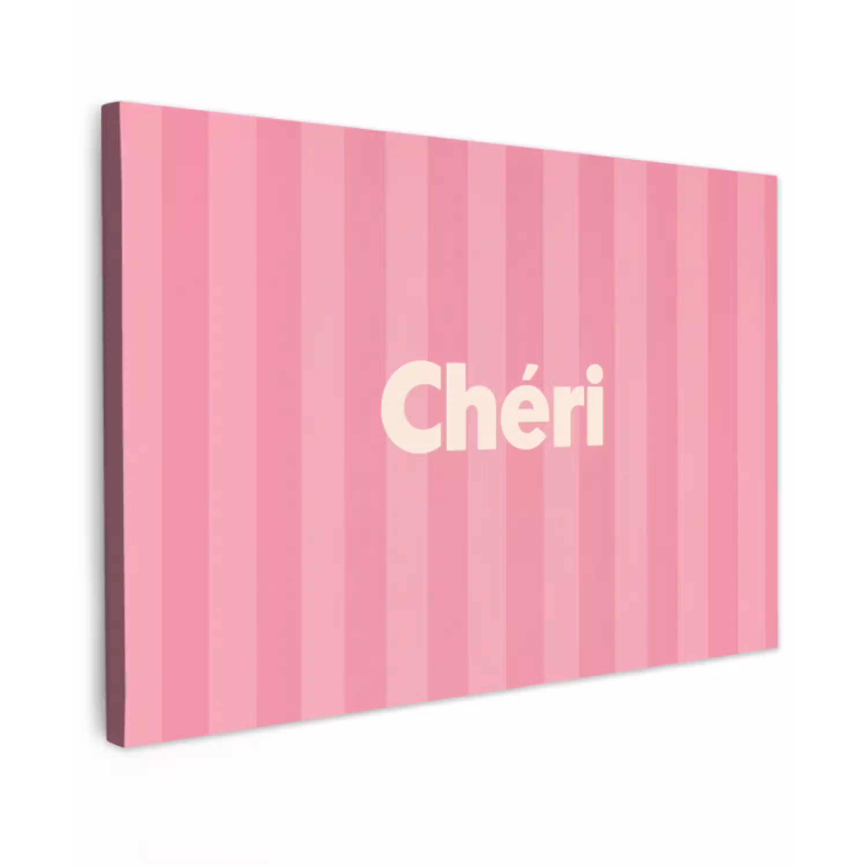 Gestreept - Roze - Chéri canvas 2cm klein -z3d
