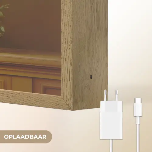 Vaas - Pastel - Kleuren - Bloemen Light Box met batterij (Wandlamp) middel -USP_websiteoplaadbaarNL
