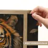 Bladeren - Tijger - Oranje Light Box met batterij (Wandlamp) middel -USP_websiteprintNL