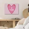Hart - Frans - Valentijn - Roze PET vilt klein -sfeer3