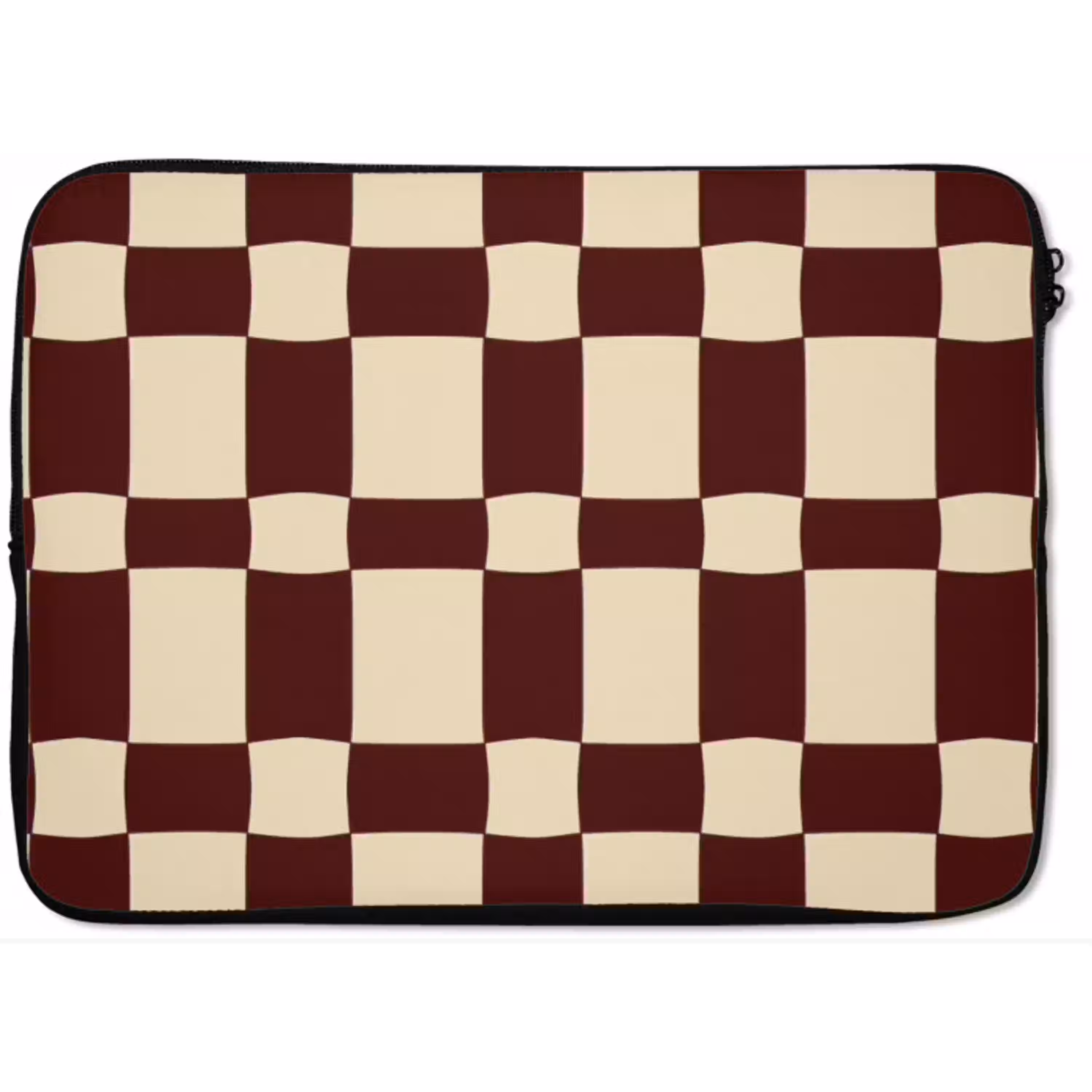 Retro - Patroon - Bruin laptophoes neopreen klein 279 -zkaufland3dotto