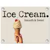 Ice cream - Softijs - Kleurrijk - Kers tuinposter los doek klein -3d