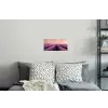 Lavendelveld - Zonsondergang - Paars - Bloemen Muursticker klein -slaapkamer