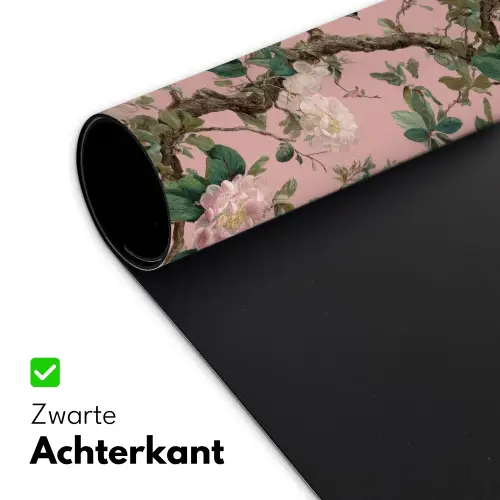 Pioenrozen - Botanisch - Vogel Muismat XXL klein 681 -sfeer2