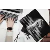 Paard - Hout - Schaalbord - Zwart laptophoes neopreen klein -bureau