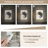 Yin Yang - Abstract - Zwart - Wit - Goud Light Box met kabel (Tafellamp) klein -USP_dimbaarNL
