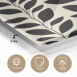 Botanisch - Dessin - Zwart - Beige plexiglas 5mm klein 11 -sfeer2