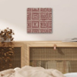 Geometrisch - Patroon - Rood aluminium wit klein 46 -sfeer3