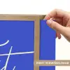 Blauw - I am that woman - Sierlijk - Minimalistisch Light Box met batterij (Wandlamp) middel -USP_websiteprintNL
