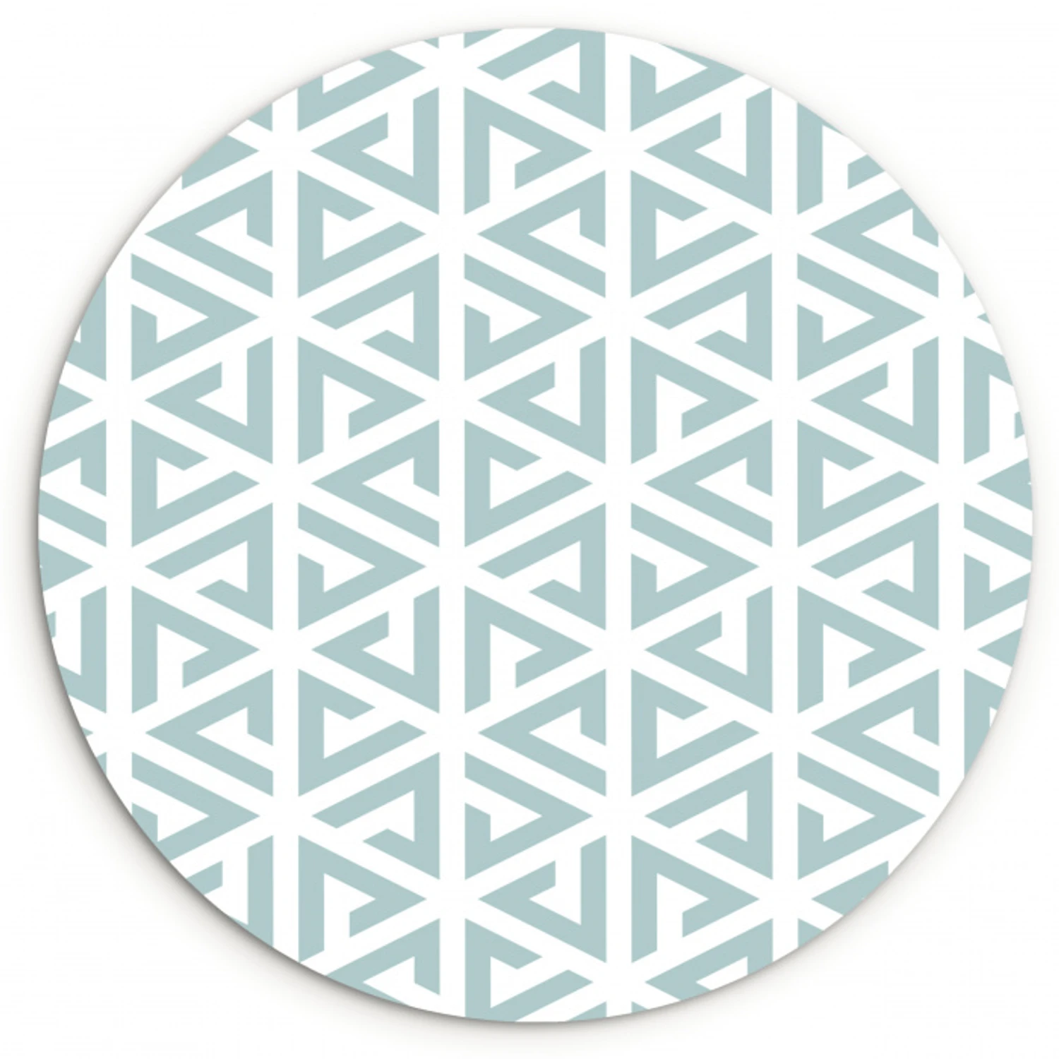 Design - Geometrie - Patroon - Driehoek Wandcirkel kunststof plaat 5mm dik klein 188 -3d