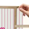 Focus on the good - Strepen - Roze - Smiley Light Box met batterij (Wandlamp) middel -USP_websiteprintNL
