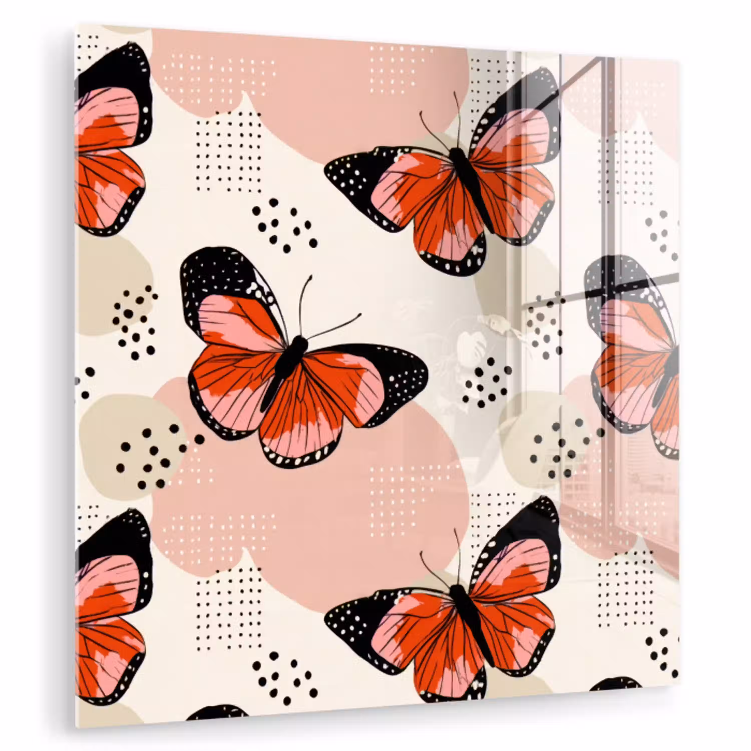 Vlinders - Retro - Kleurrijk plexiglas 5mm klein 11 -zzzproduct_nieuw