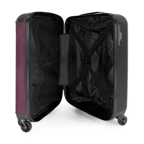 Lederen look bessen paars NBS - Handbagage koffer - Kinderen Unisex middel -binnenkant