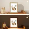Luiaard - Dier - Jungle dieren Light Box met kabel klein -sfeer3_kind