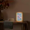 Vis - Water - Blauw - Licht Light Box met kabel (Tafellamp) klein -sfeer4