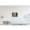 Cheers - Wijn - Zwart - Wit textielposter latten blank klein -kinderkamer