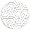 Design - Geometrie - Patroon Wandcirkel plexiglas klein 852 -3d