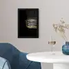 Sardines - Blik - Zwart - Vissen fotolijst zwart zonder passe partout klein -sfeer4