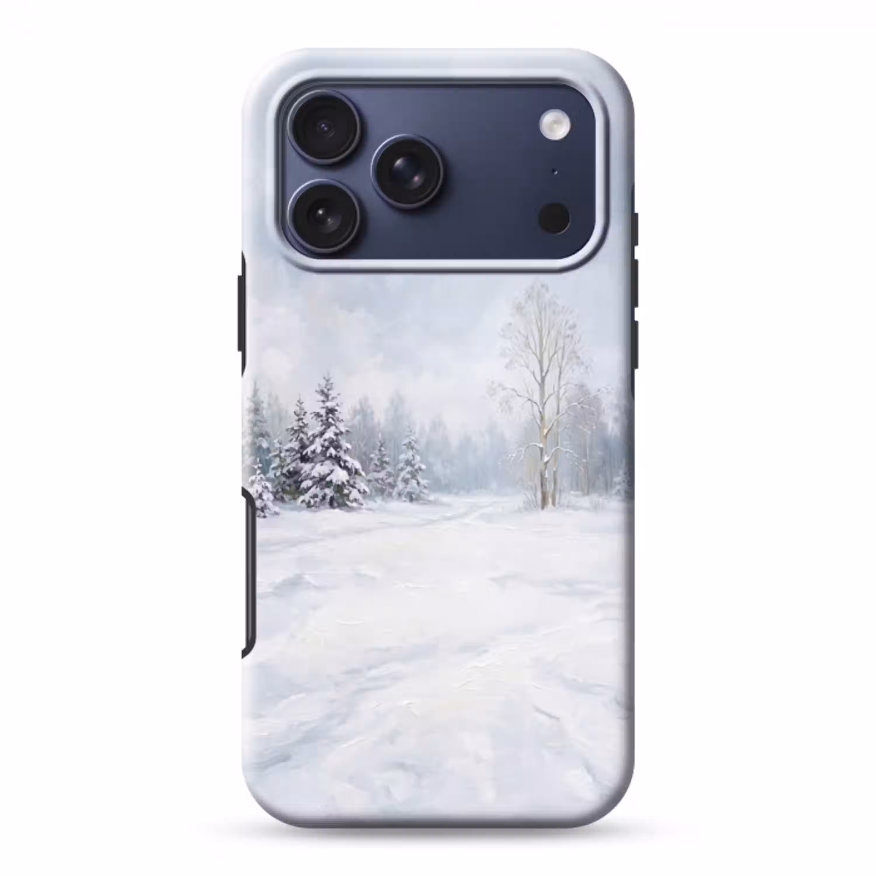 Bospad - Dennen - Sneeuw - Winter - Rustgevend Toughcase MagSafe Apple iPhone 17 Pro Max klein -3d