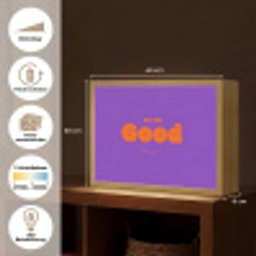 See the good - Oranje - Paars - Smiley Light Box met batterij (Wandlamp) middel -USP_websiteoverzichtDE