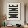 Zwart - Wijn - Decoratie - Vintage Textielframe zwart klein -sfeer1