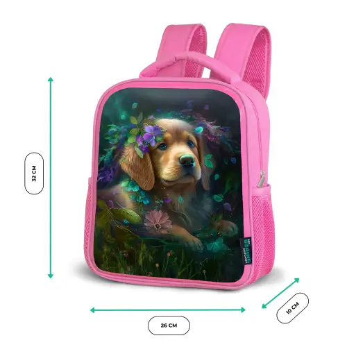 Polly Pup Kinderrugzak - Roze middel -productfoto_formaten