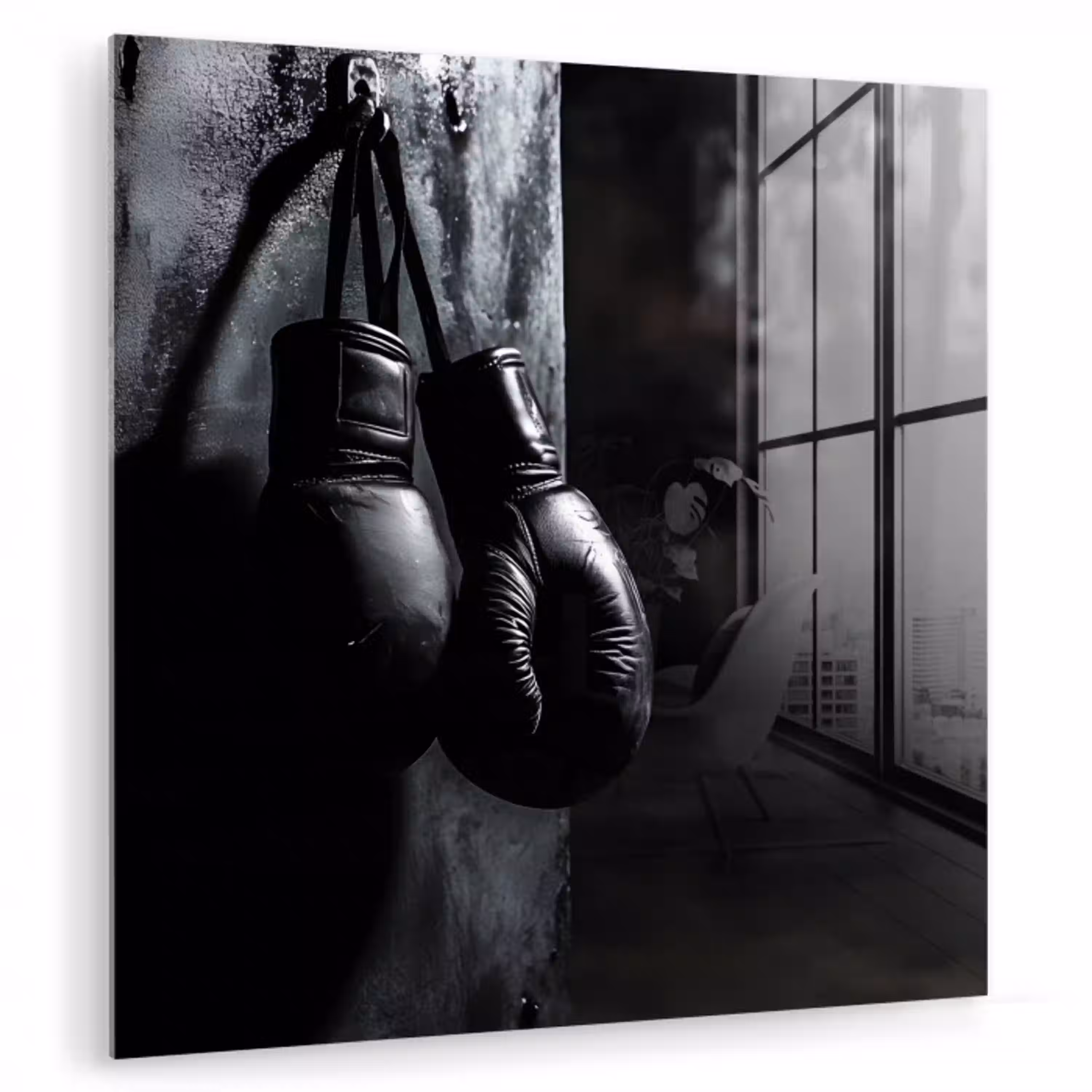 Bokshandschoenen - Muur - Duister - Zwart plexiglas 5mm klein -zzzproduct_nieuw