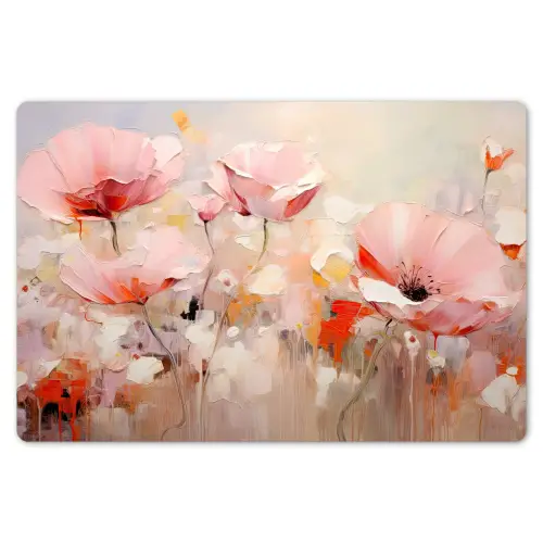 Bloemen - Watercolor - Roze - Abstract - Kunst Placemat vinyl groot -zzsfeer1_Kitchenyeah-website