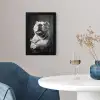 Buldog - Hond - Glas fotolijst zwart zonder passe partout klein -sfeer4
