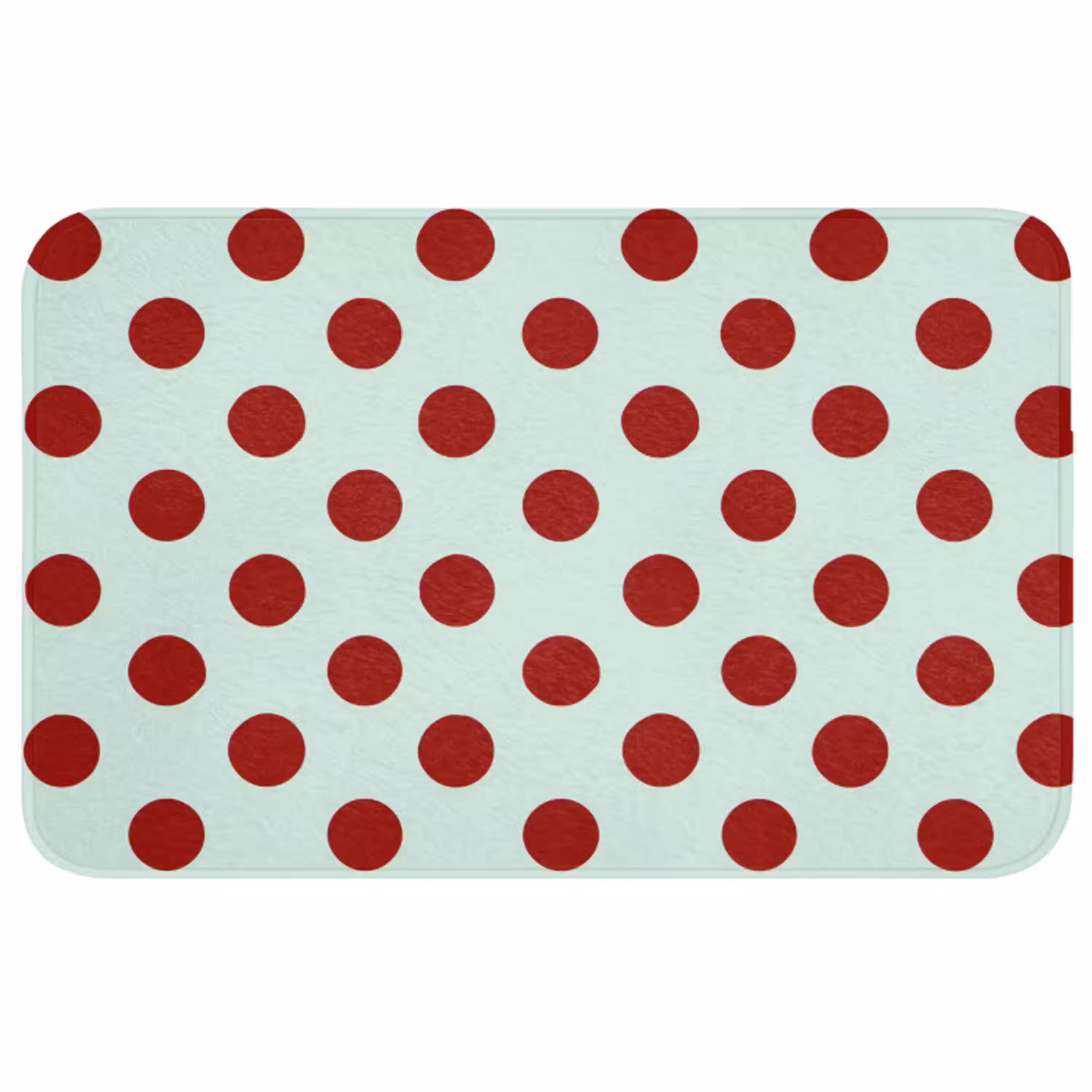 Polka - Dots - Rood Badmat middel 997 -3d