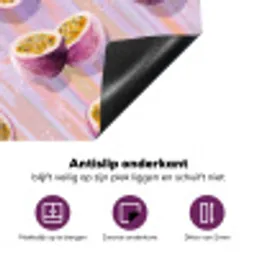Passievrucht - Tropisch - Paars Inductie beschermer vinyl 3mm klein 276 -zzzzzzz-cc-onderkant