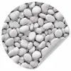 Wit - Kiezels - Egaal Wandcirkel behangsticker klein 186 -3d