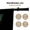 Vlinder - Groen - Diepte Wandkleed katoen klein -sfeer2